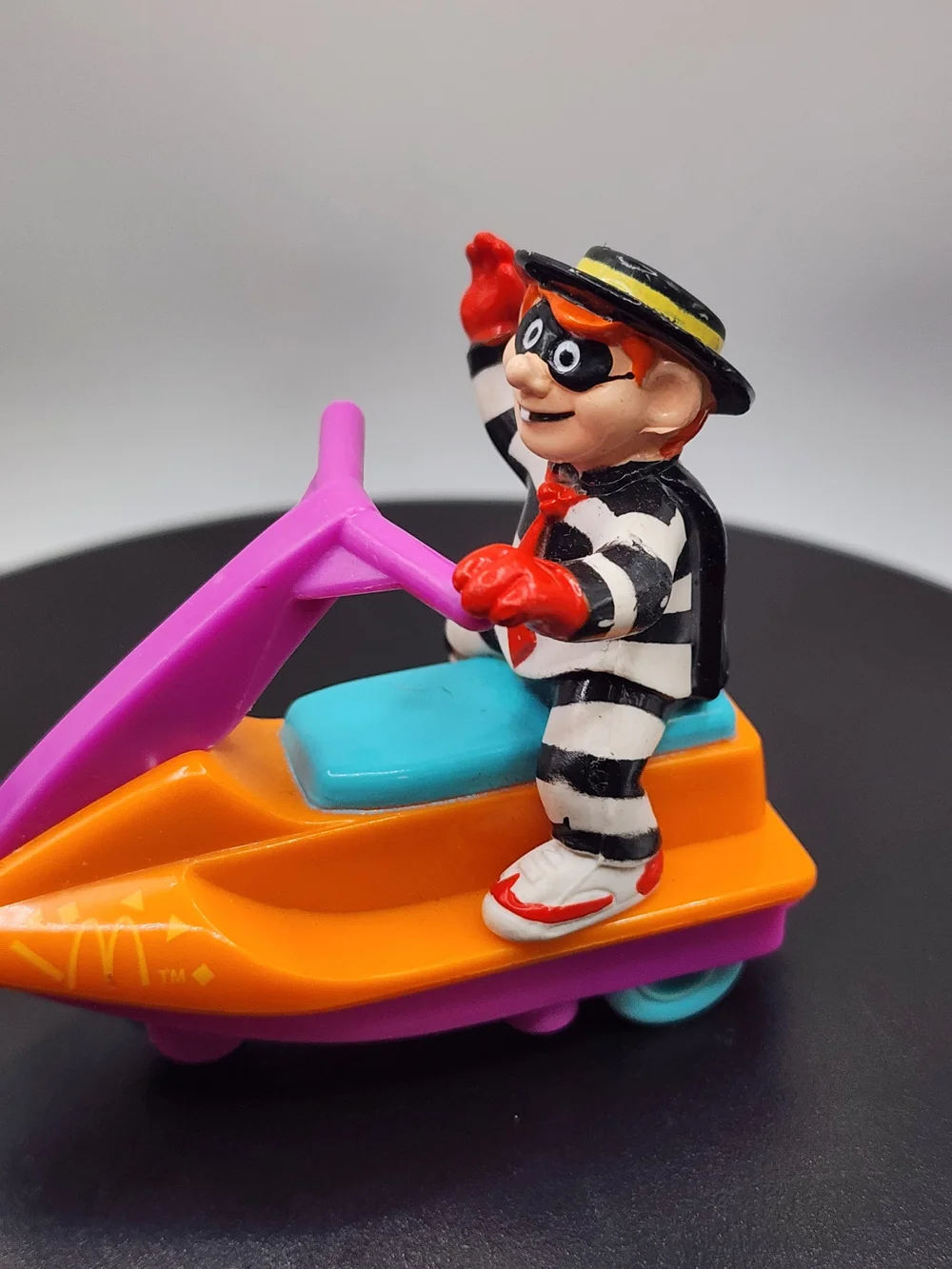 McDonald’s Rev-Up Happy Meal Toy Hamburgular Figure on Jet Ski 1992
